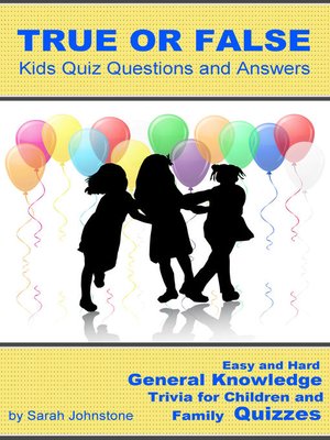 cover image of True or False Pub Quiz Questions and Answers